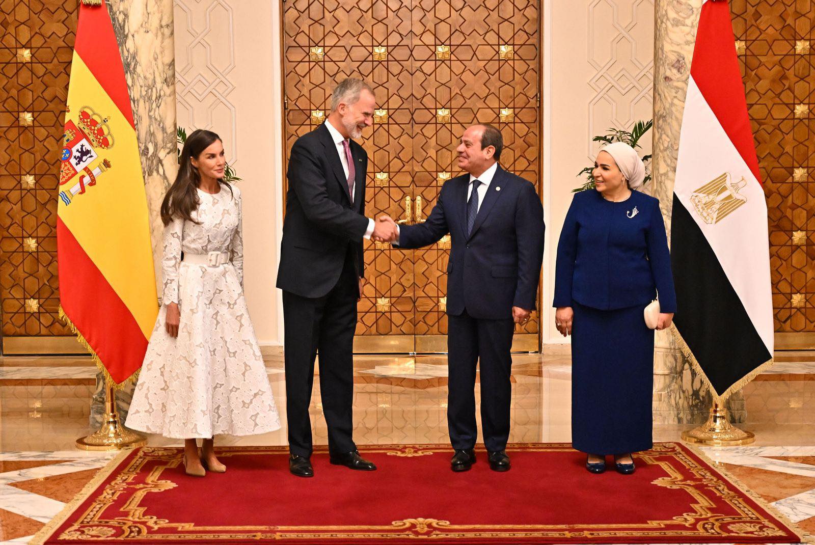 President Sisi receives King Felipe in Cairo 2