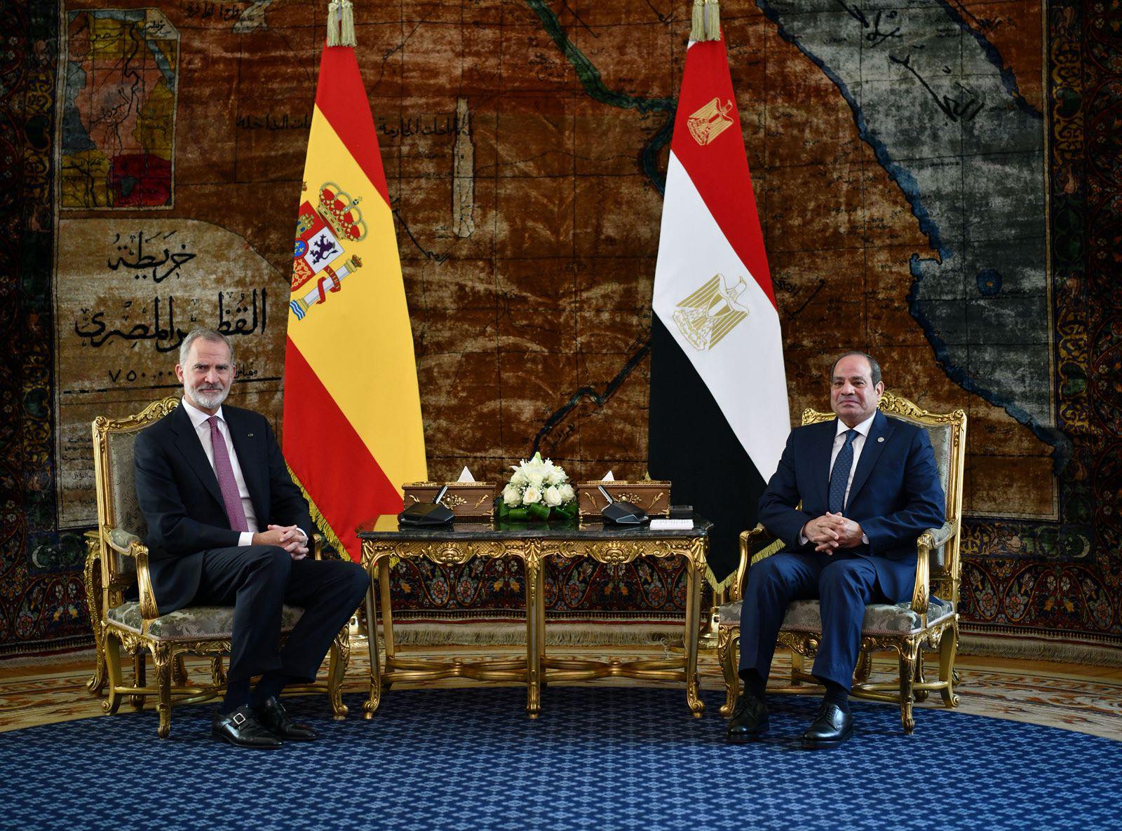 President Sisi receives King Felipe in Cairo 4