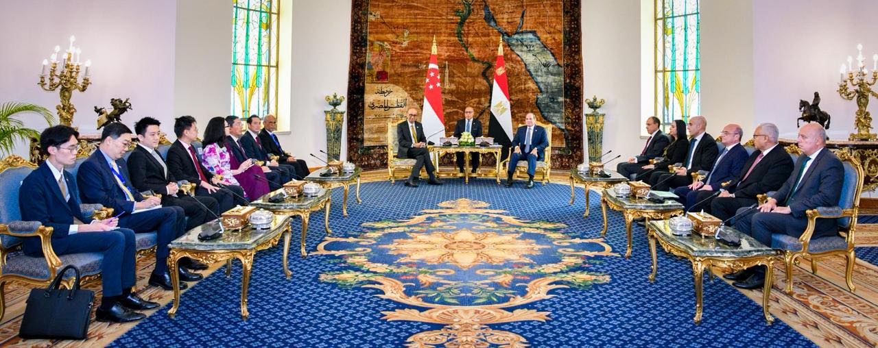 Egypt and Singapore presidents meet in Cairo 3