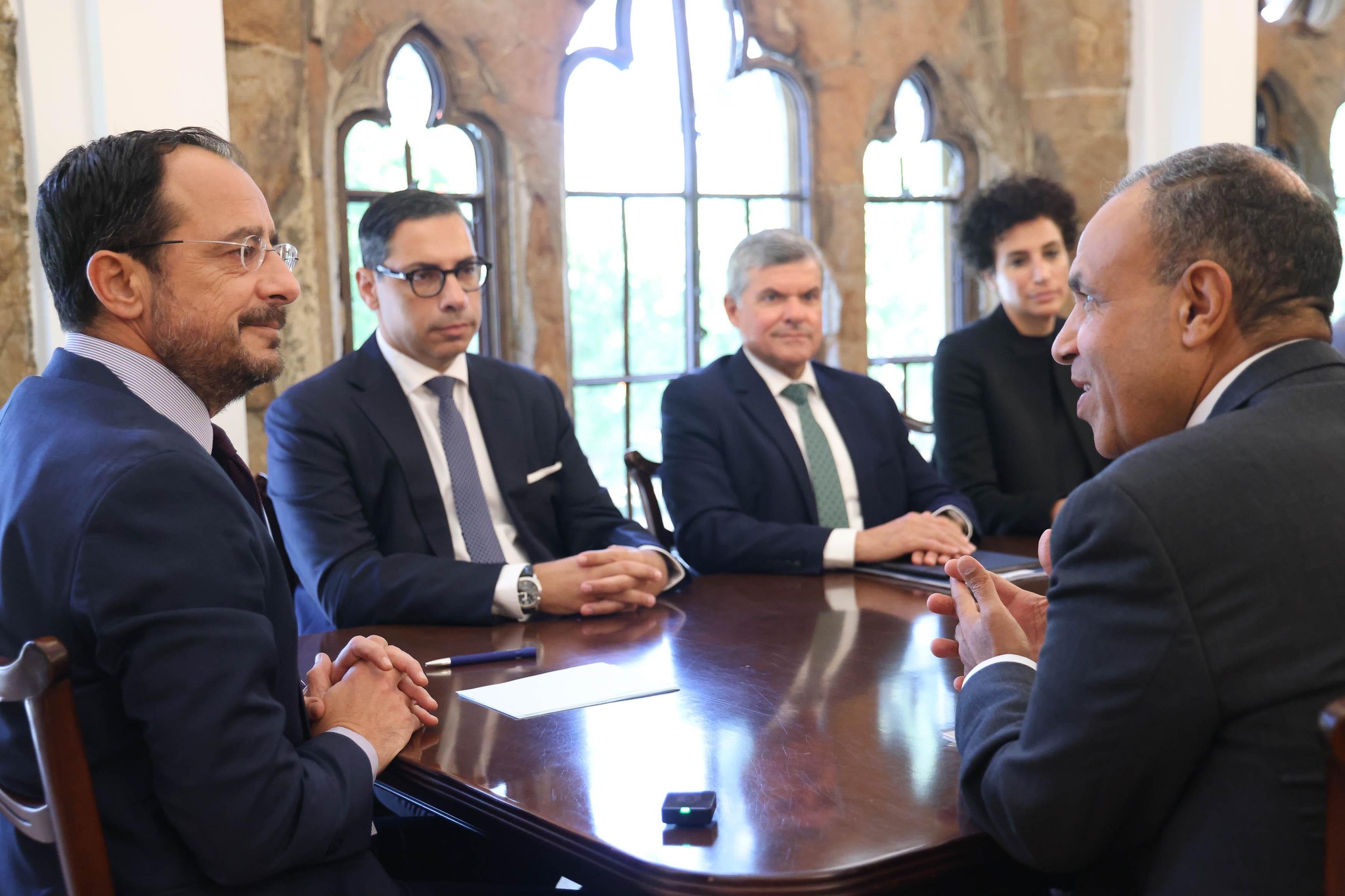 Egyptian Minister of Foreign Affairs Badr Abdelatty holds talks in Cyprus with President Nikos Christodoulides