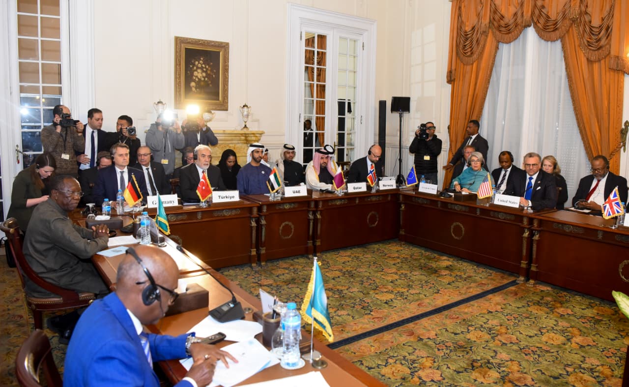 Senior diplomats and representatives from many countries and international and regional organizations participate in the fifth consultative meeting for peace efforts in Sudan 1