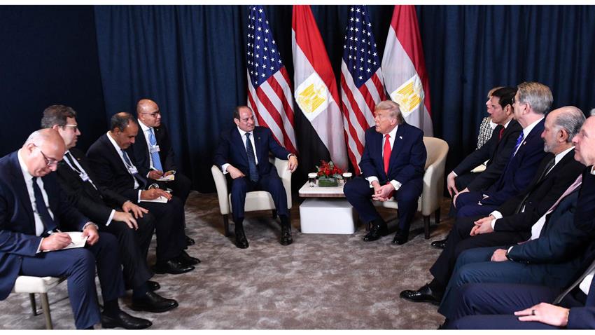 Egypt and US leaders meet in Davos