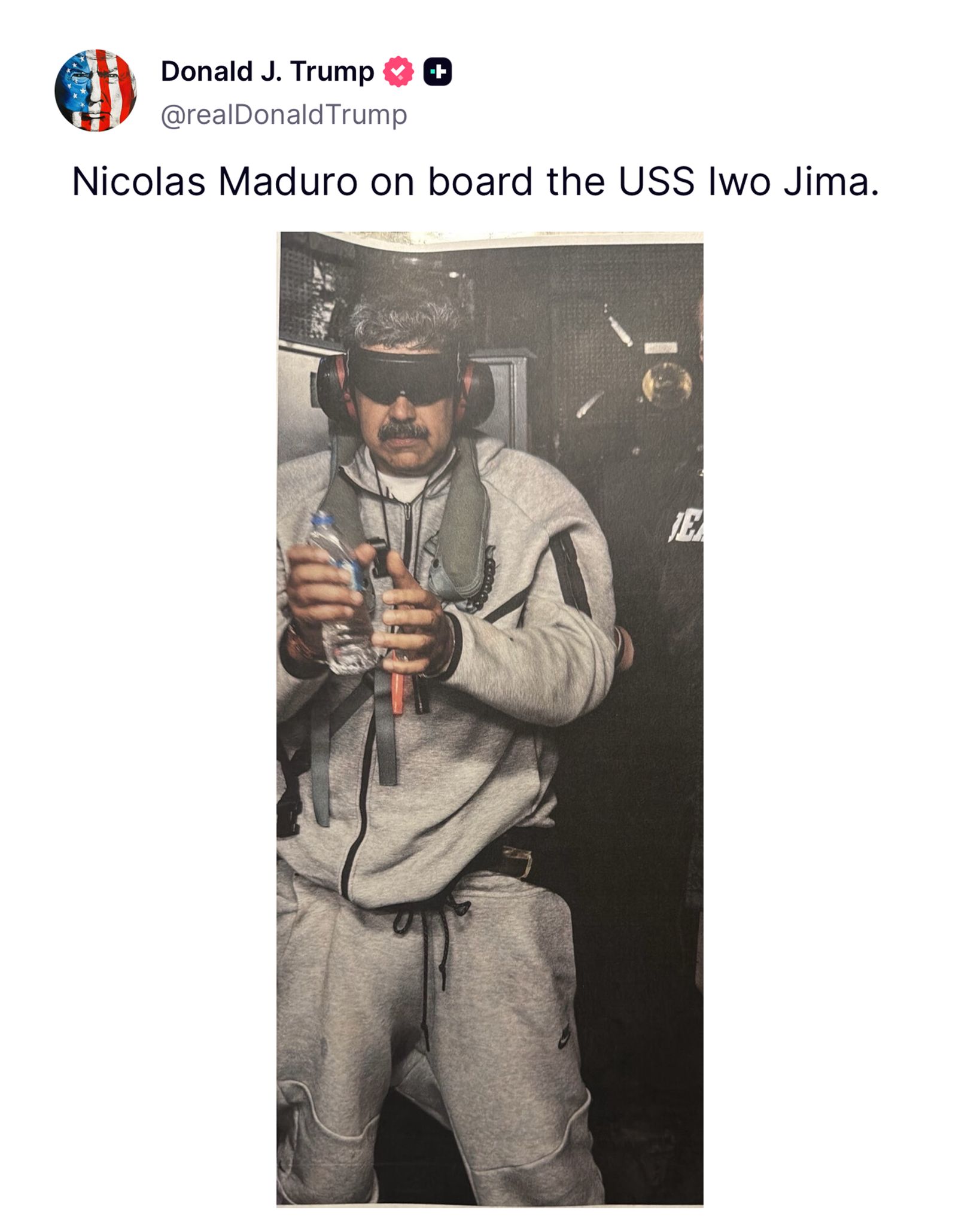 Maduro in US custody