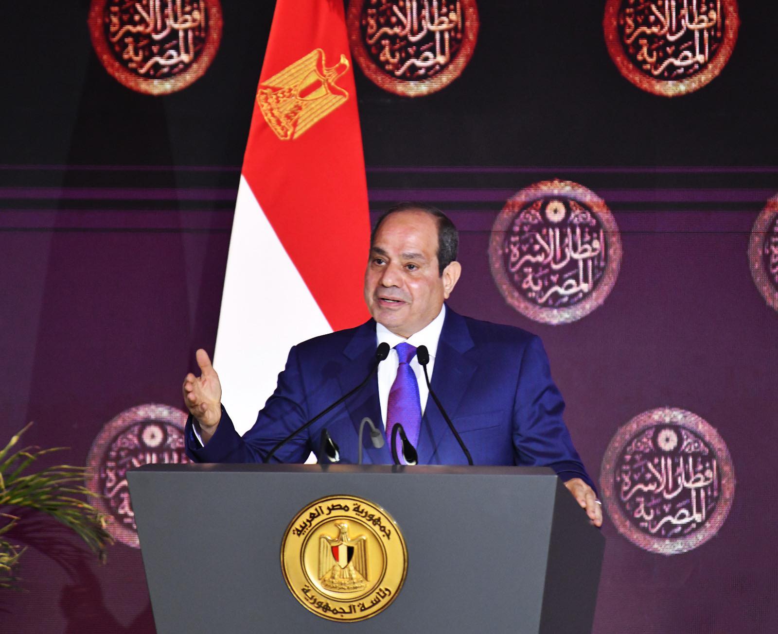 Sisi at Egyptian iftar gathering