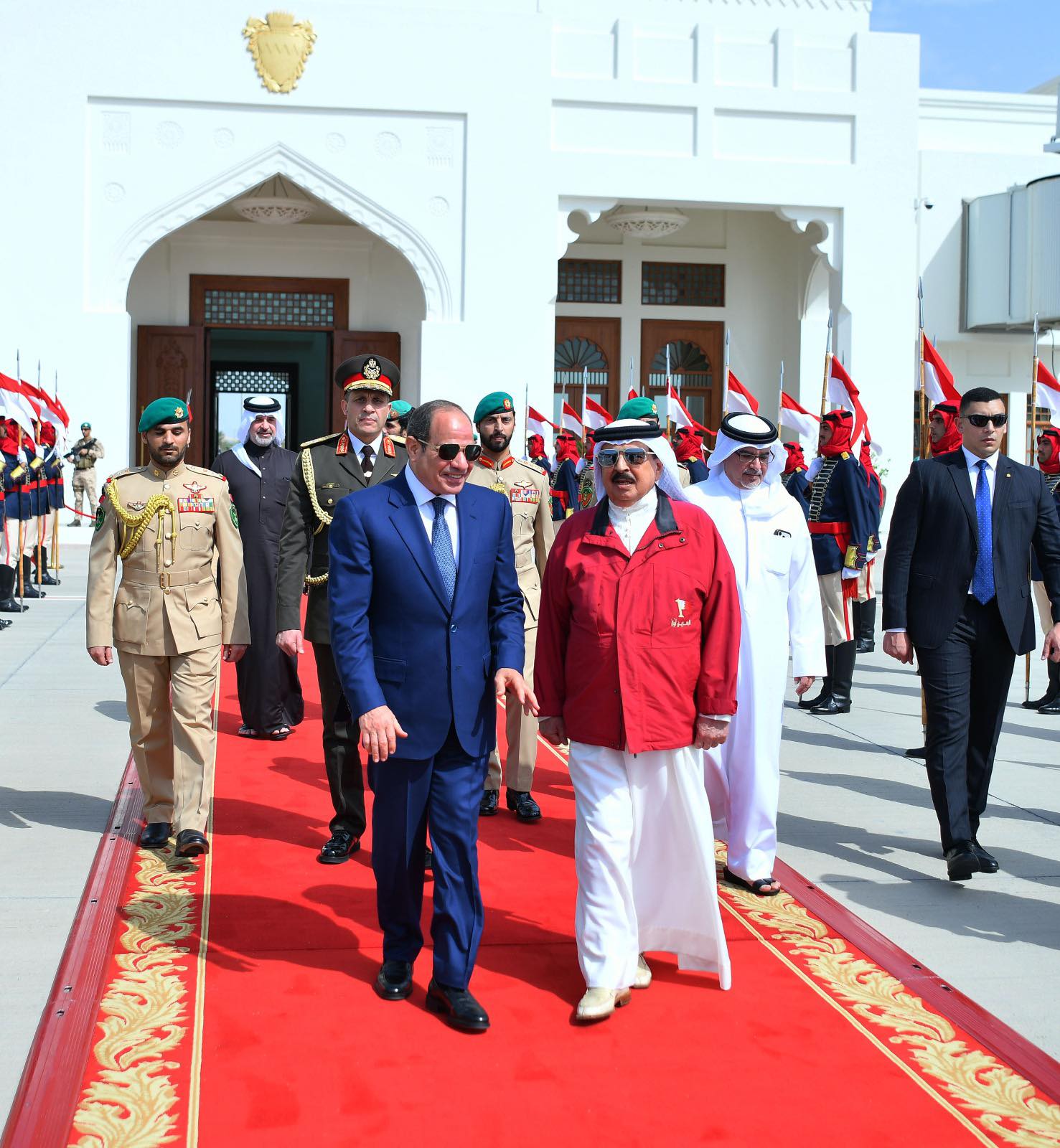 Sisi and King of Bahrain meet