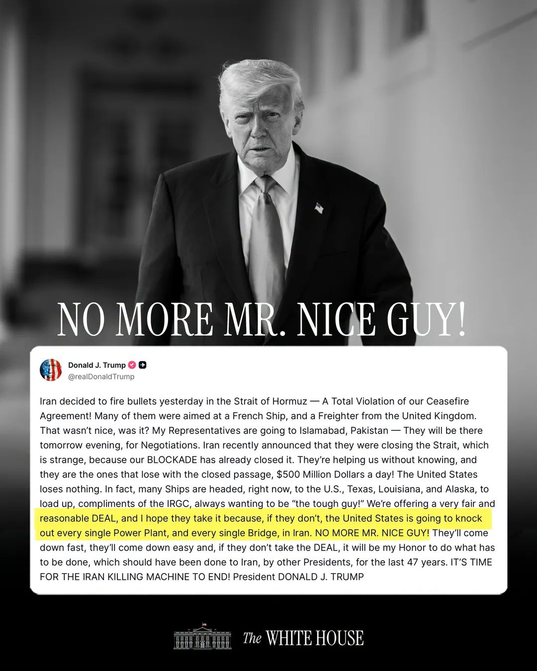 Trump Post on Truth Social