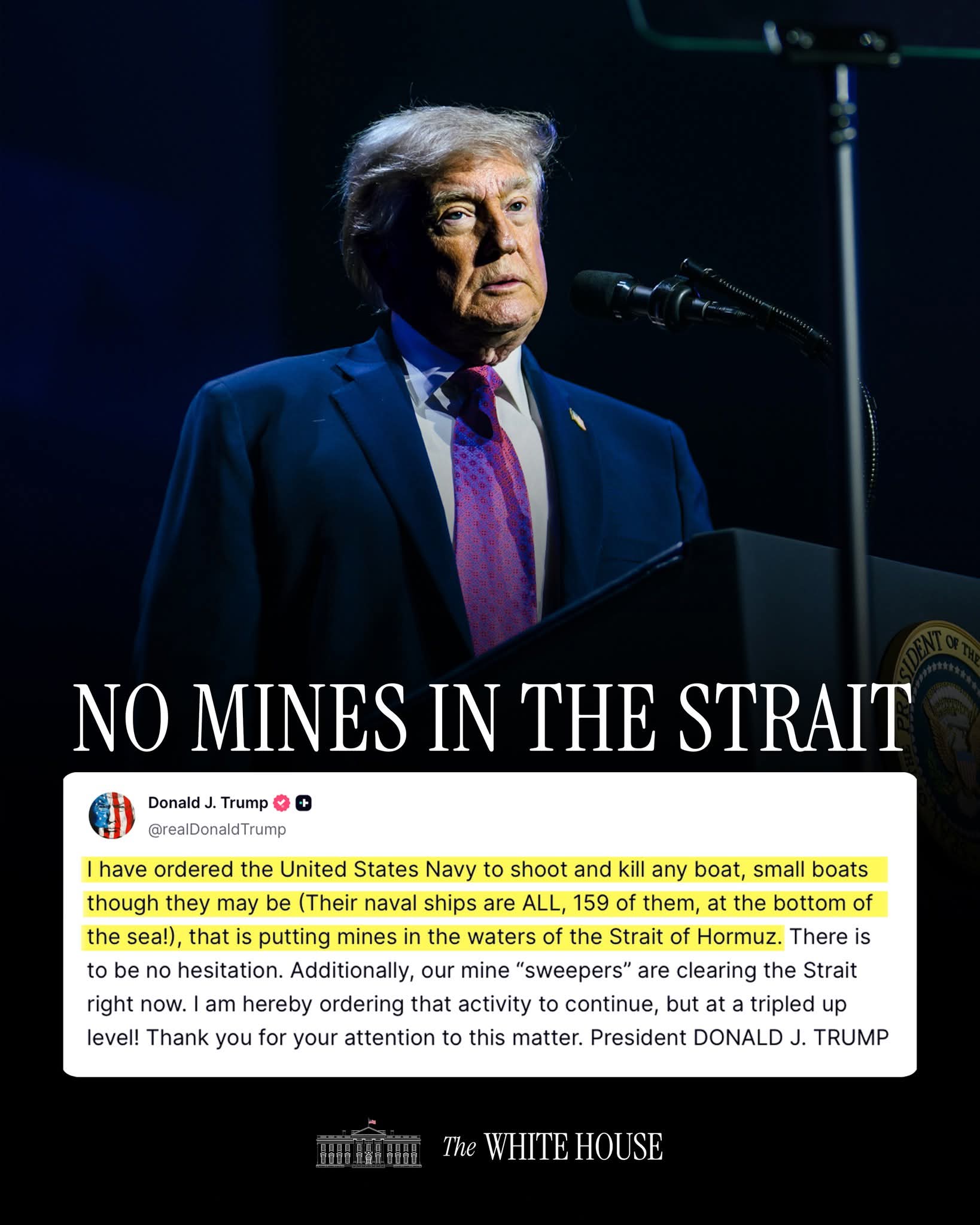 Trump on Strait of Hormuz