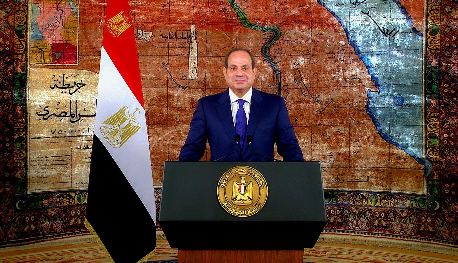 Sisi delivers an address to the nation on Sinai Liberation Day