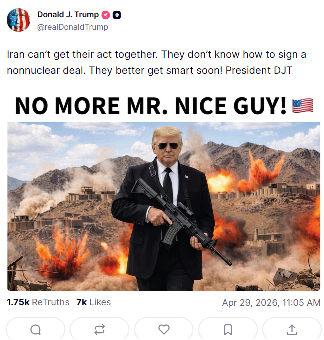 Trump on Truth Social