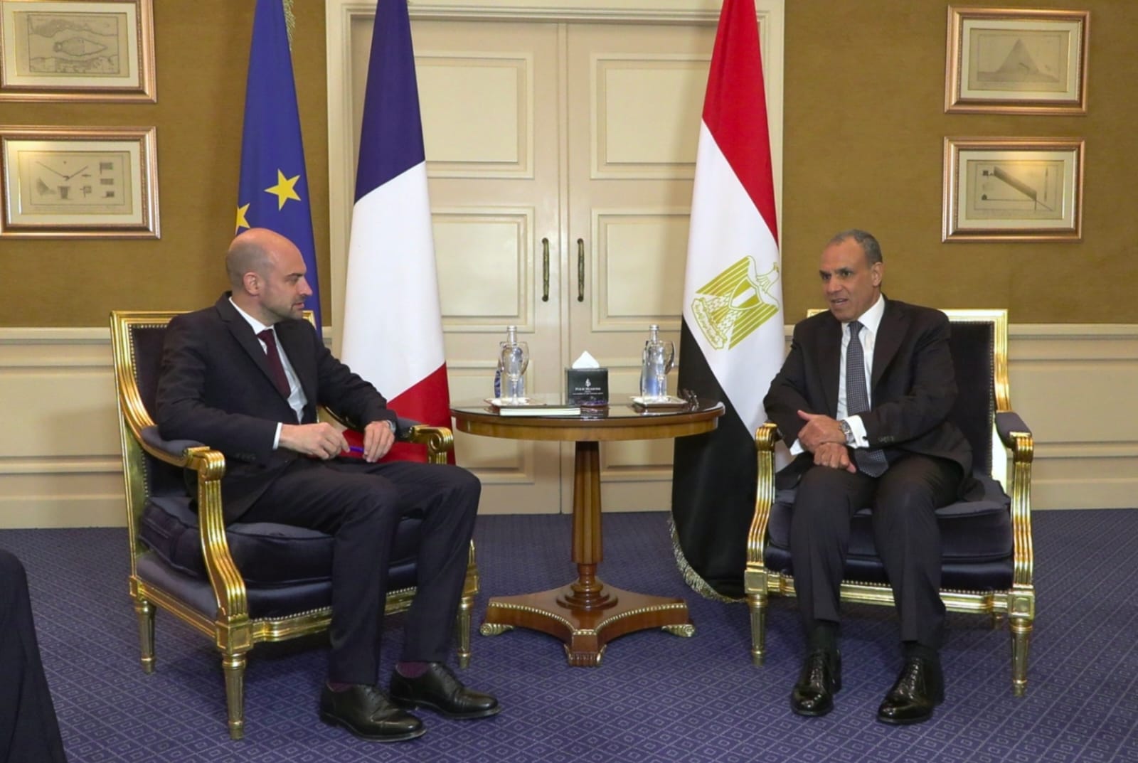 Egypt and France foreign ministers hold talks on sidelines of Senghor University inauguration