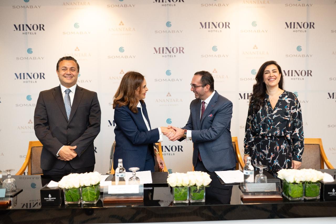  Somabay's CEO, Ibrahim El Missiri, Deema Abu Ghazaleh, Somabay Hotel Company Chairman and Amir Golbarg, Chief Operating Officer of Minor Hotels Middle East & Africa