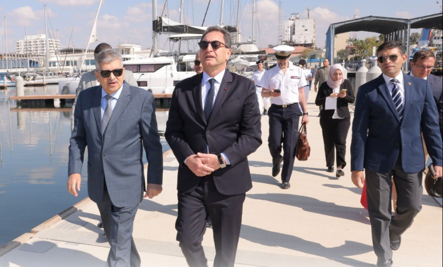 SCA chief and France ambassador checks on the transit of the French aircraft carrier SCA chief and France ambassador checks on the transit of the French aircraft carrier