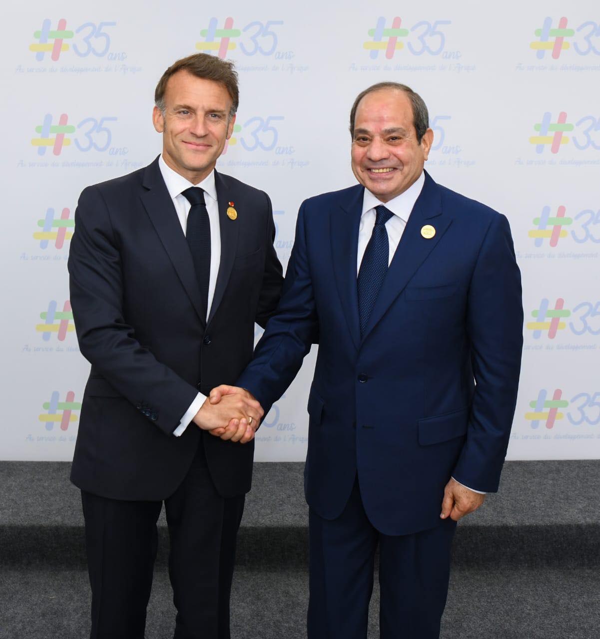 Sisi meets Macron in Alexandria 2