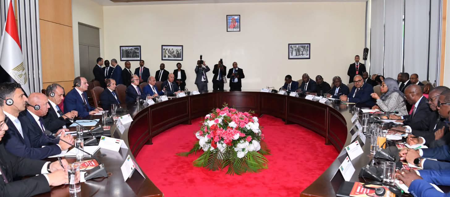 Egypt and Tanzania leaders hold expanded session of talks