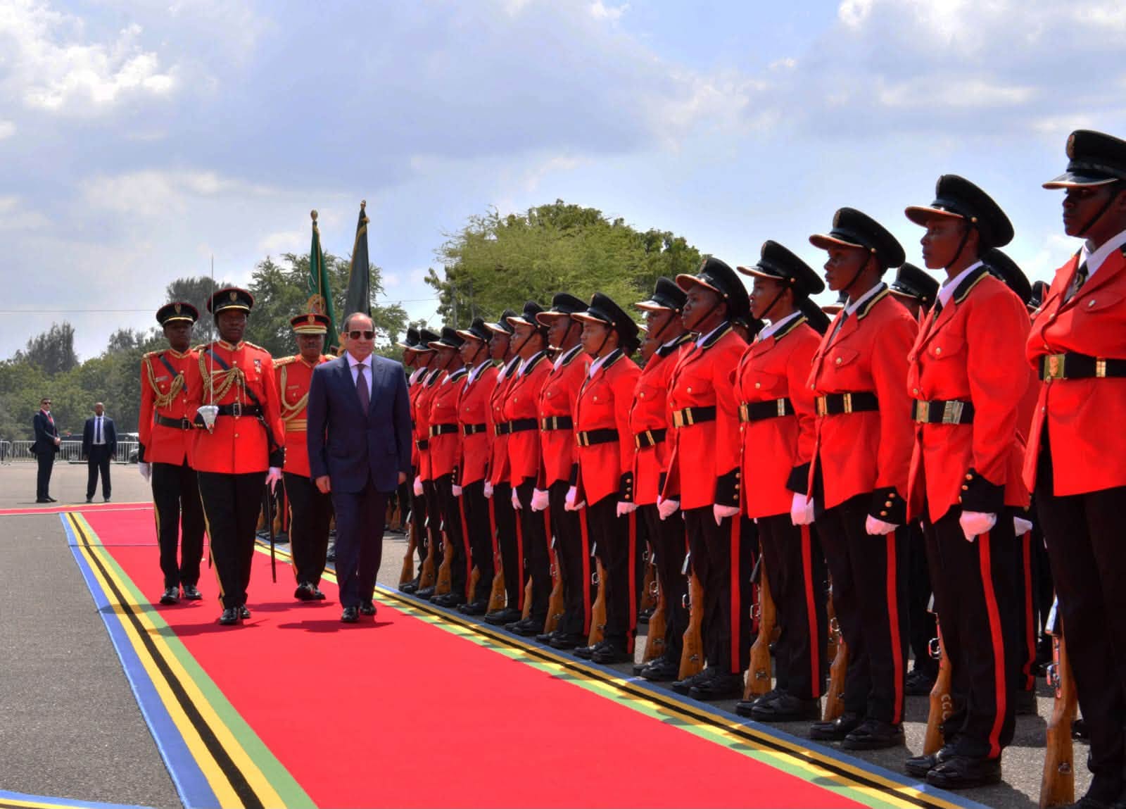 Sisi arrives in Dar es Salaam