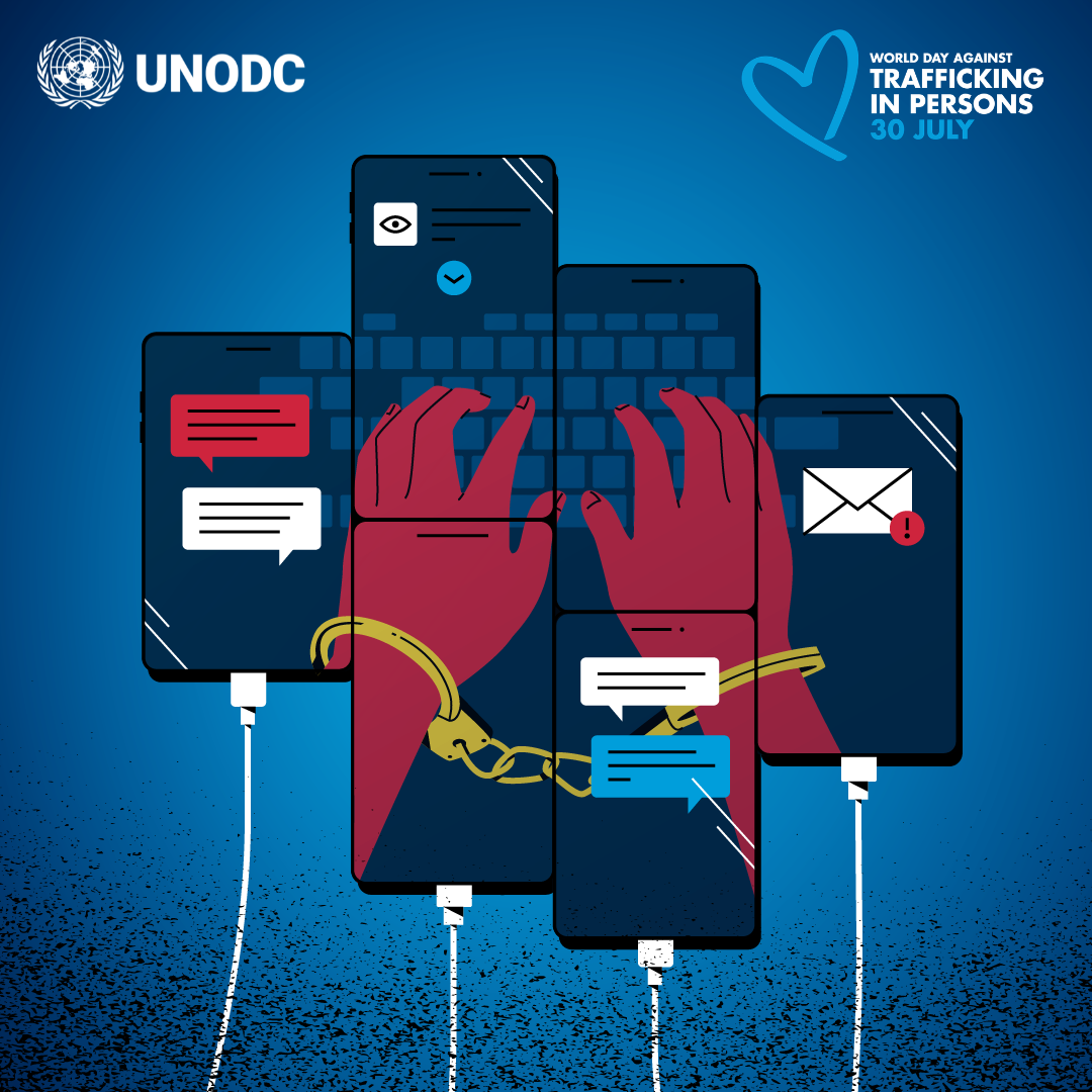 UNODC photo marking the World Day against Trafficking in Persons 2026