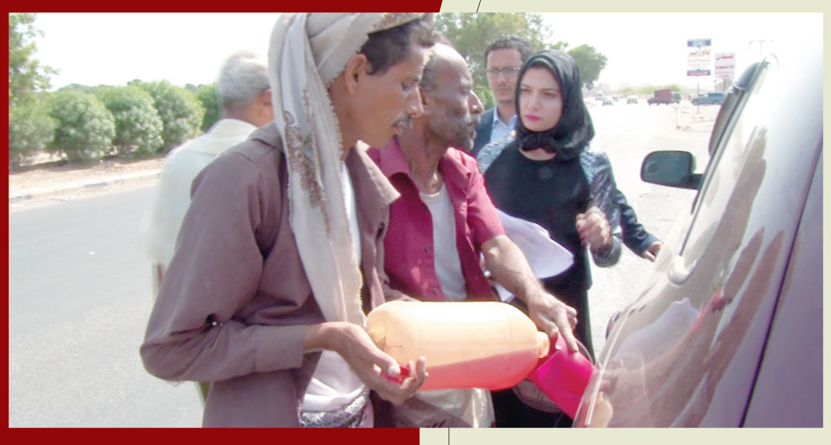 Oil traders in Yemen