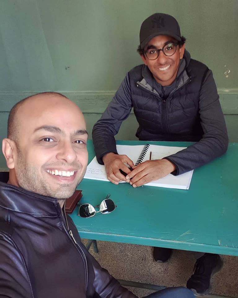 3-Mourad with fimmaker Marwan Hamed