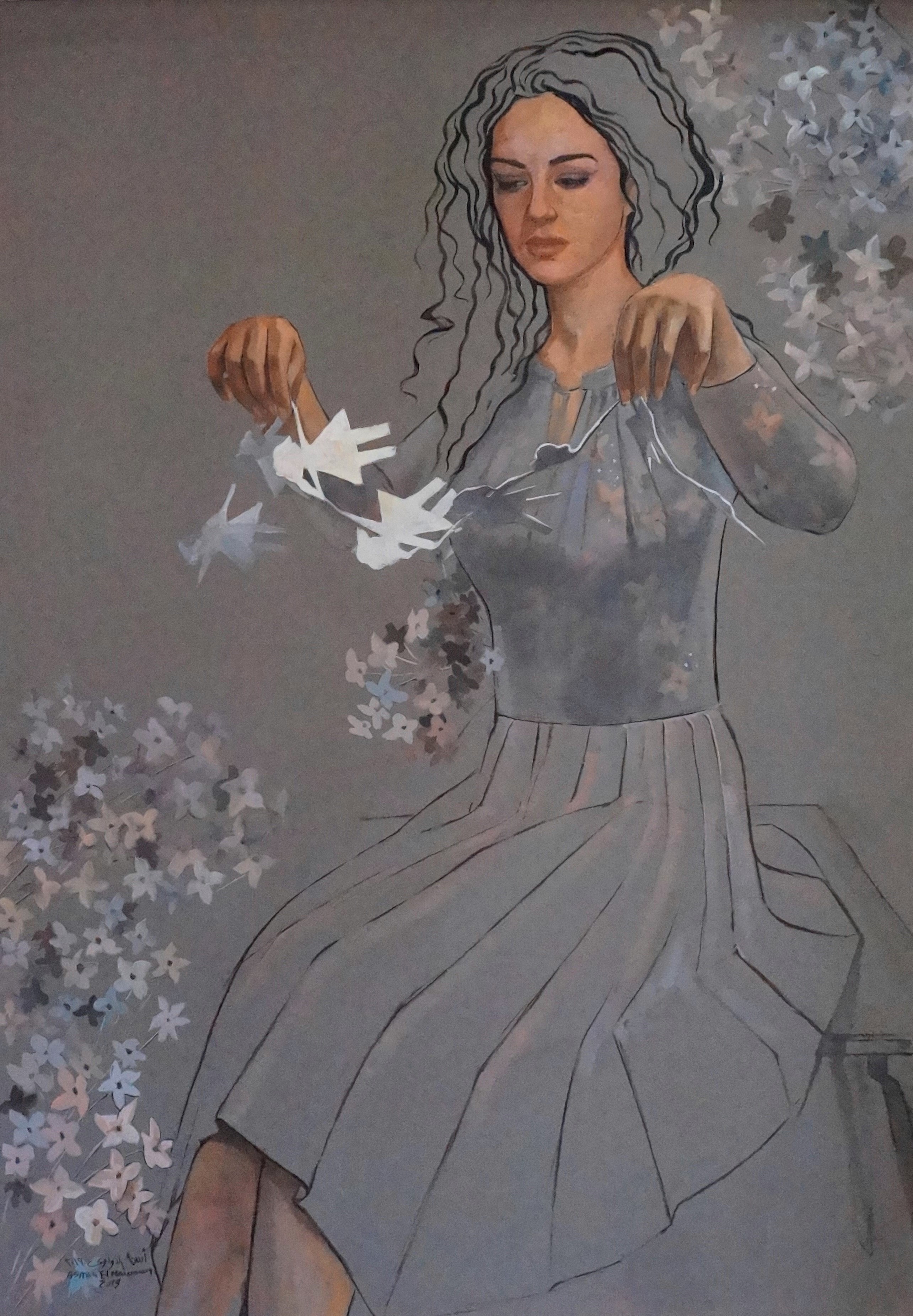 Jasmine doll (come play with me)- Acrylic on Canvas - 100x70cm 