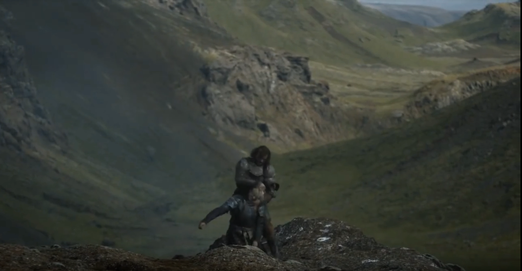 10 GOT - Scene of Brinne of Tarth and Sandor Clegane