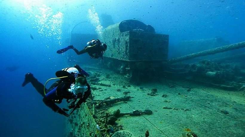 diving